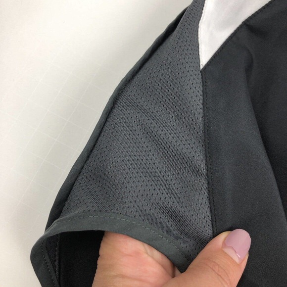 Nike DRI-FIT 3" Womens Running Shorts Size Small Lined Black White Gray - Picture 8 of 12